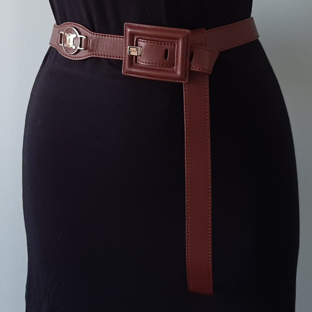 Celine authentic brown leather belt